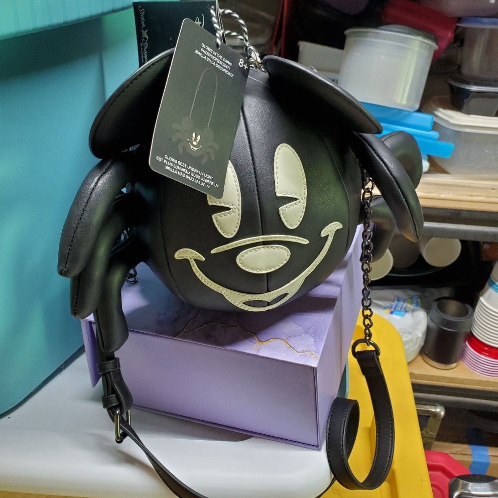 Black and White Character Crossbody Bag